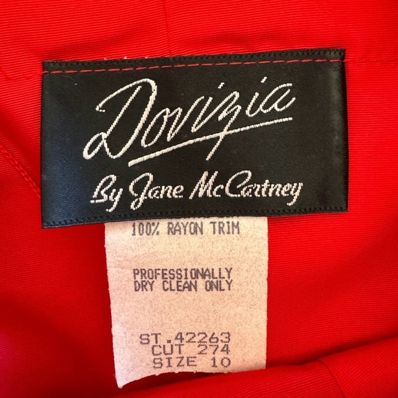 Vintage Red Flapper Dress Dovizia by Jane McCartney - Picture 7 of 8
